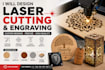 make precise laser cutting and engraving designs for cnc and laser machines