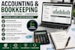 do bookkeeping, bank reconciliation and excel reports