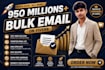do bulk email blast,send emails ,email marketing campaign