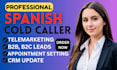 spanish b2b cold calling appointment setter spain leads