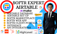 airtable, airtable database, airtable automations, softr webapp, client portal