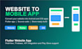convert your website to android and ios app using flutter