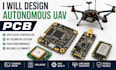 design autonomous uav pcb, gps flight controller and rf telemetry system