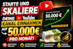 erstelle einen automatisierten youtube kanal, der taglich einnahmen generiert