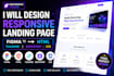 design responsive HTML CSS landing page figma to html tailwind bootstrap saas
