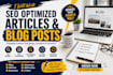 write SEO blog posts and articles that rank on google