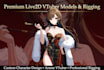 design live 2d vtuber model, anime vtuber avatar and vtuber rigging commissions