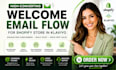 create welcome email flow for shopify store in klaviyo