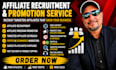 recruit targeted affiliates for crypto and ecommerce