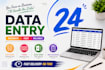 do fast copy paste and data entry