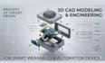 create smart iot device design, pcb enclosure and 3d cad modeling