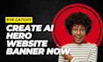 create ai video ads and hero website banners for brands