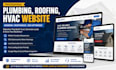 create a modern plumbling, roofing, hvac website with SEO