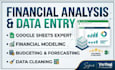do expert financial analysis and data entry in google sheet