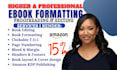 do ebook formatting paperback formatting book editing book cover amazon kdp