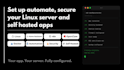 set up automate, linux server and self hosted apps