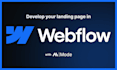 design and build a responsive webflow landing page