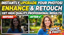 professionally enhance, retouch and improve your photos