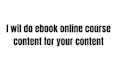 create online course content