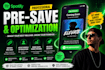 spotify pre save setup and artist profile optimization and pre save campaign