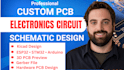 design custom pcb board schematic pcb layout electrical electronics circuit