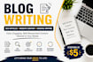 write simple SEO blog articles and content writing