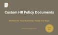 write custom HR policies for your small business employee handbook