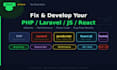 do website development as full stack developer PHP laravel developer react js