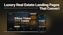 build a premium luxury real estate landing page