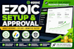 do ezoic setup, approval ads placement, adsense setup and website monetization
