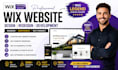 create wix website design, redesign business wix website, website development