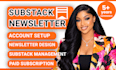 setup substack newsletter substack account design podcast setup substack post