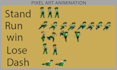 do pixel art sprite sheet character animation tileset and game assets