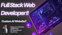 build custom ai websites, full stack developer, front end developer