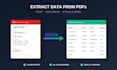 extract data in pdfs, invoices, contracts into spreadsheets