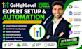 gohighlevel automation setup, funnels, CRM and