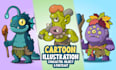design custom cartoon character and chibi cartoon design
