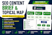 create SEO topical maps, keyword clusters, and content briefs
