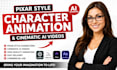 create pixar style character animation and cinematic ai video