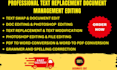 do high quality text replace, image editing and text edits documents photoshop