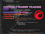 develop a custom ctrader trading bot from your strategy