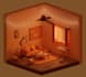 create a stylized isometric 3d scene