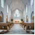 design church interiors and exteriors with 3d modeling and rendering