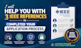 help you with 3 ieee references to completed your application process