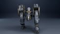 create 3d mechanical sci fi mech robot model for game and animation