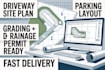 design driveway site plan parking layout grading  drainage drawings