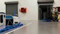 create 3d  machine assembly sequence and smart factory automation animation