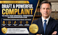 draft a legal complaint for your wrongful termination discrimination case
