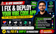 fix debug your lovable bolt base44 rork v0 vibe coding ai app expert
