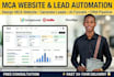 design mca website mca loan website and generate mca leads mca ai leads funnel
